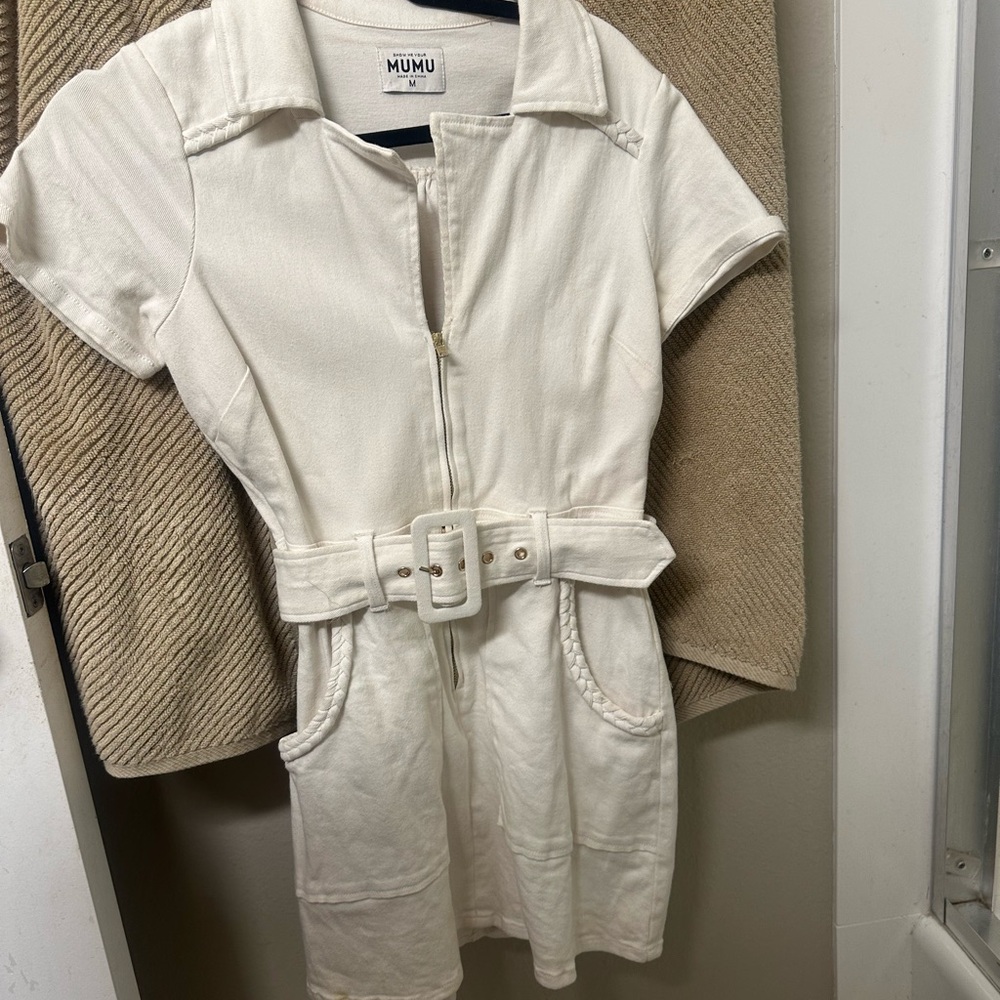 Show Me Your MuMu White Mini Dress